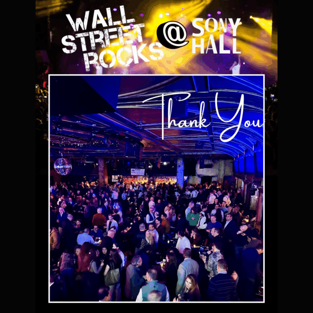 Photo of audience at Wall Street Rocks at the Sony Hall in midtown Manhattan.