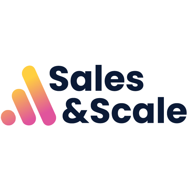 Colorful logo with text 'Sales & Scale'
